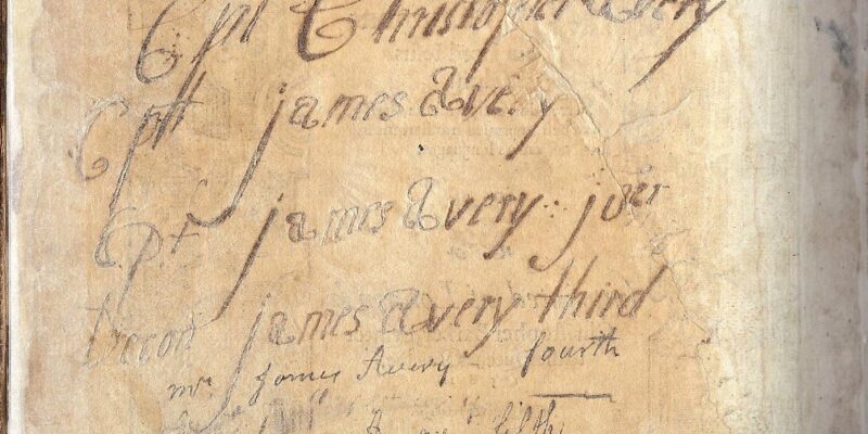 Avery, James (b.1620) and Joanne Greenslade