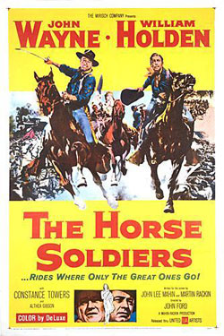 The Horse Soldiers official movie poster 1959